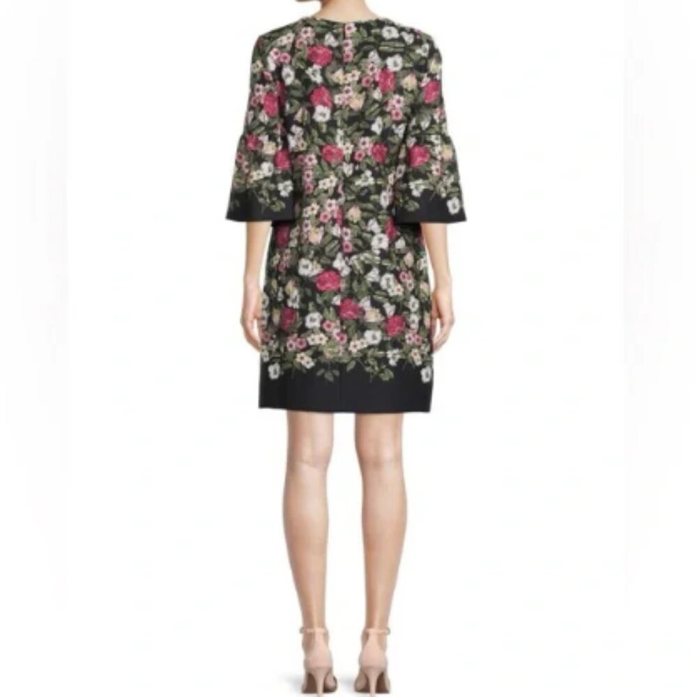 Karl Lagerfeld Synthetic Floral Shift Mini dress (107) - Picture 2 of 16